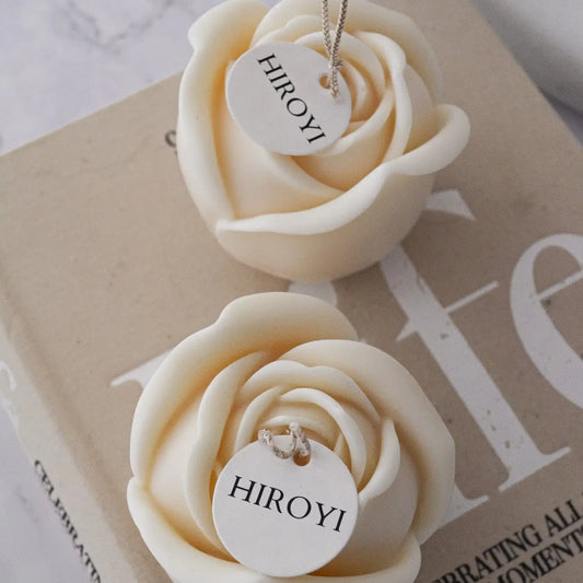 Candela di soia big rose Hiroyi Decor