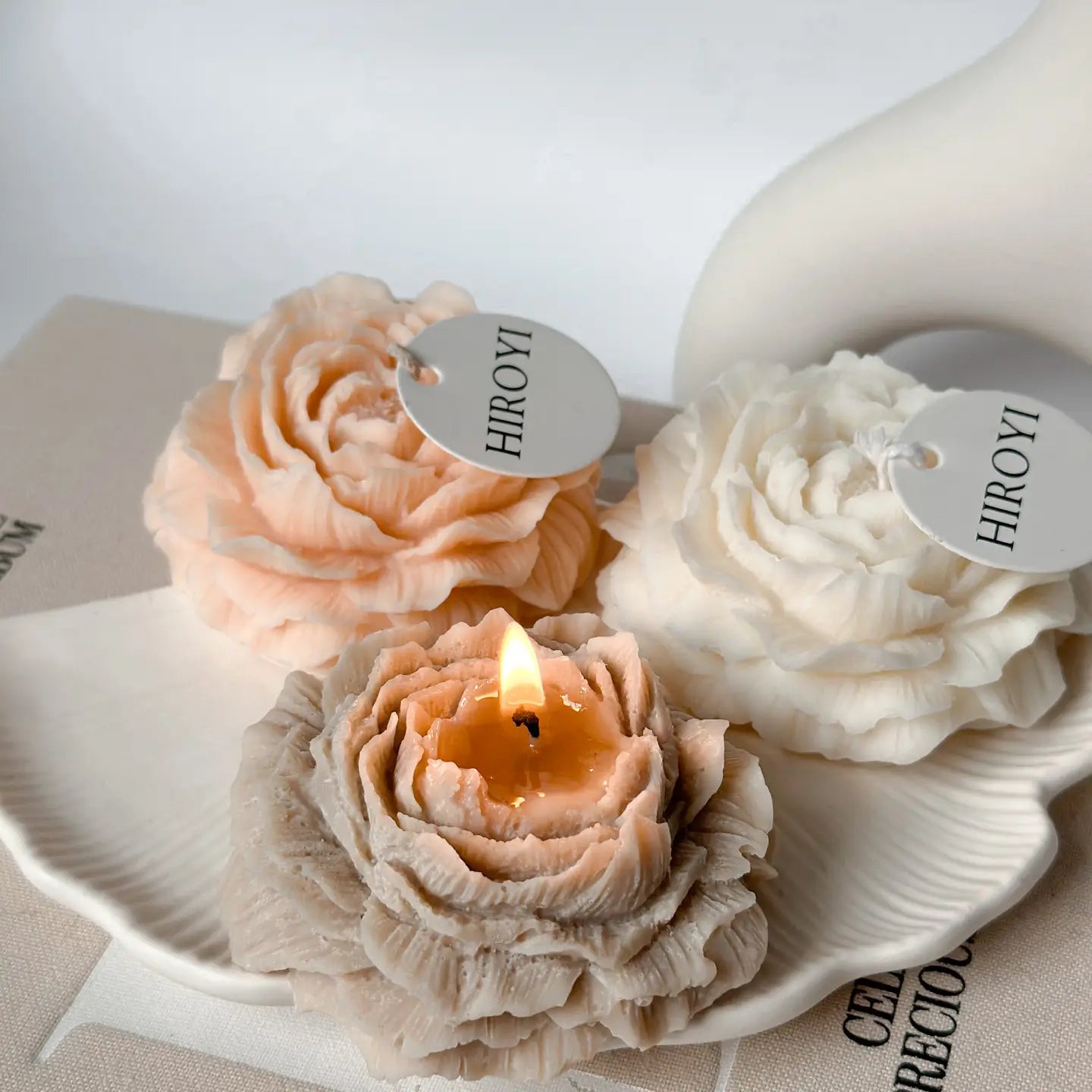 Bougie pivoine Hiroyi Decor