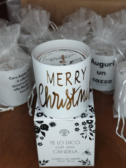 FROHE WEIHNACHTEN Kerze