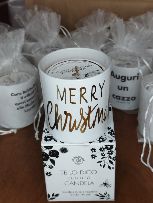 FROHE WEIHNACHTEN Kerze