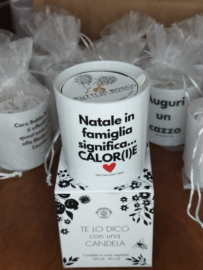 Bougie de Noël familiale