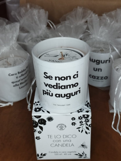 BESTE WÜNSCHE Kerze