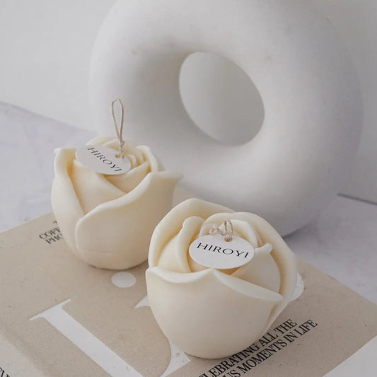 Hiroyi Decor große rosa Sojakerze