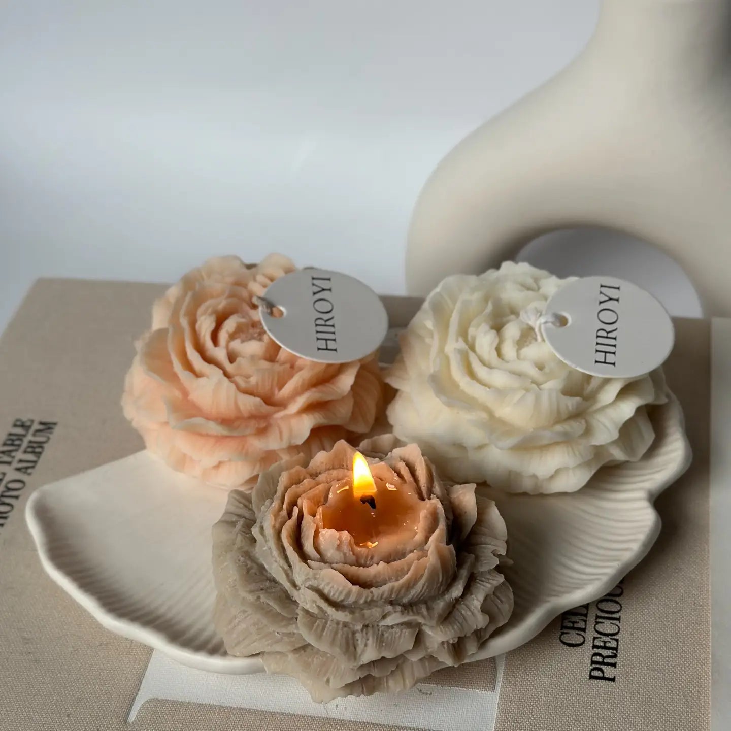 Bougie pivoine Hiroyi Decor